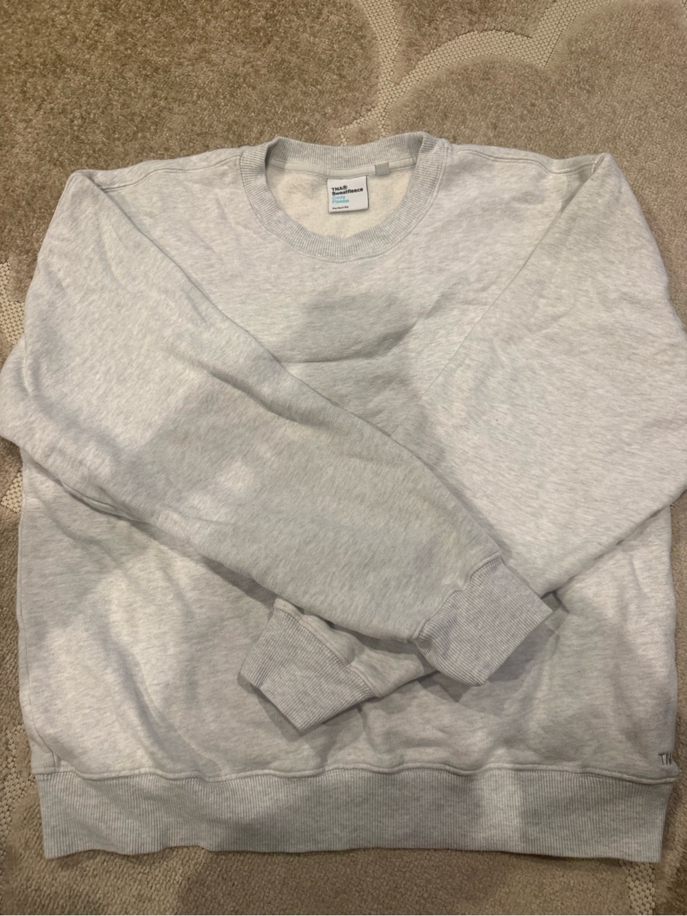 Aritzia perfect fit Crewneck Sweatshirt - Light Gray